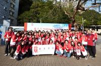 College teachers, staff members and students joining the Walking Campaign 2015